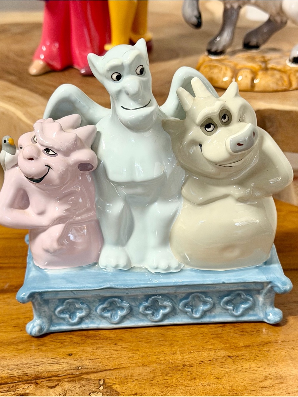 Disney Three Gargoyle Figurine Victor, Hugo & Laverne